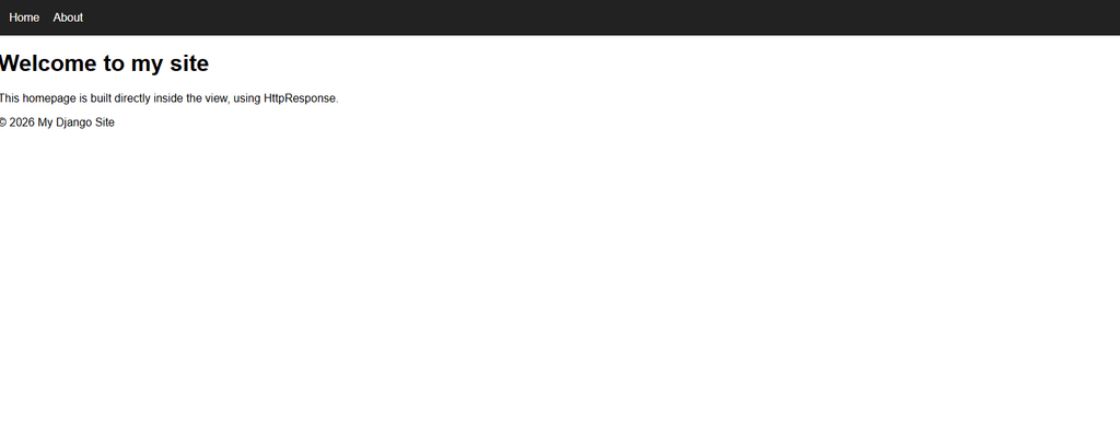 Django index page tutorial